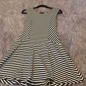 Free people black and white striped dress